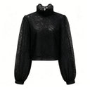 Taylor Black Lace Blouse & Skirt Set - Aura Muse
