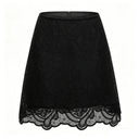 Taylor Black Lace Blouse & Skirt Set - Aura Muse