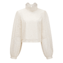 Taylor Cream White Lace Blouse & Skirt Set - Aura Muse