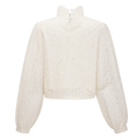 Taylor Cream White Lace Blouse & Skirt Set - Aura Muse