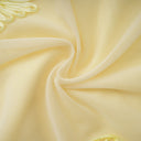 Theresa Yellow Floral Appliqué Corset Maxi Dress - Aura Muse
