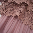 Thérèse lace cut - out tiered midi dress - Aura Muse