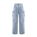 Tillie high - waisted palazzo cargo trousers - Aura Muse
