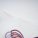 Valérie White Sequin Floral Embroidered Matching Set - Aura Muse