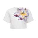 Valérie White Sequin Floral Embroidered Matching Set - Aura Muse