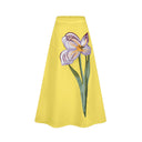 Valérie Yellow Sequin Floral Embroidered Matching Set - Aura Muse