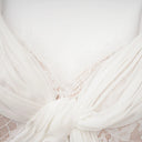 Viviane white lace pleated maxi dress - Aura Muse
