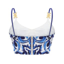 Wivina graphic-printed top & skirt matching set - Aura Muse