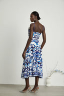 Wivina graphic-printed top & skirt matching set - Aura Muse