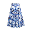 Wivina graphic-printed top & skirt matching set - Aura Muse