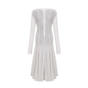 Wren White Geometric Patterned Maxi Dress - Aura Muse